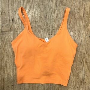 Like new orange  Lululemon Align crop tank top